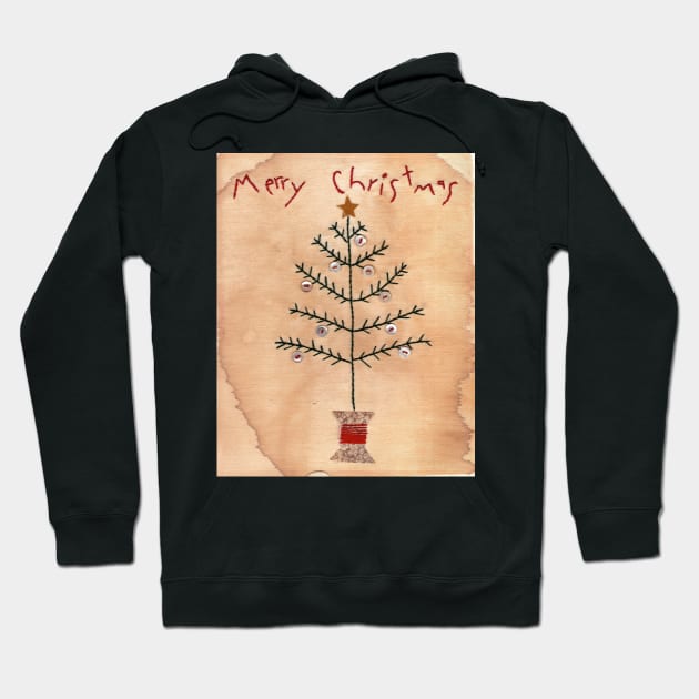 Grandma's Merry Christmas Tree Hoodie by tranquilwaters